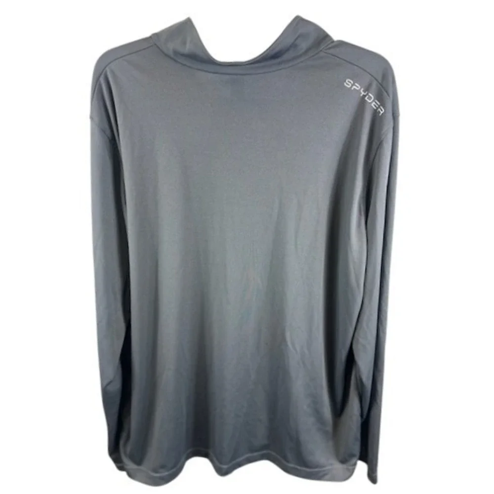 Spyder‎ Web Gray Pullover Long Sleeve Athletic Shirt Activewear Men's Size XXL